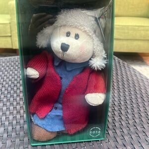 Starbucks Plush Bearista Girl Teddy Bear 2016 Home For The Holidays Stuffed Toy